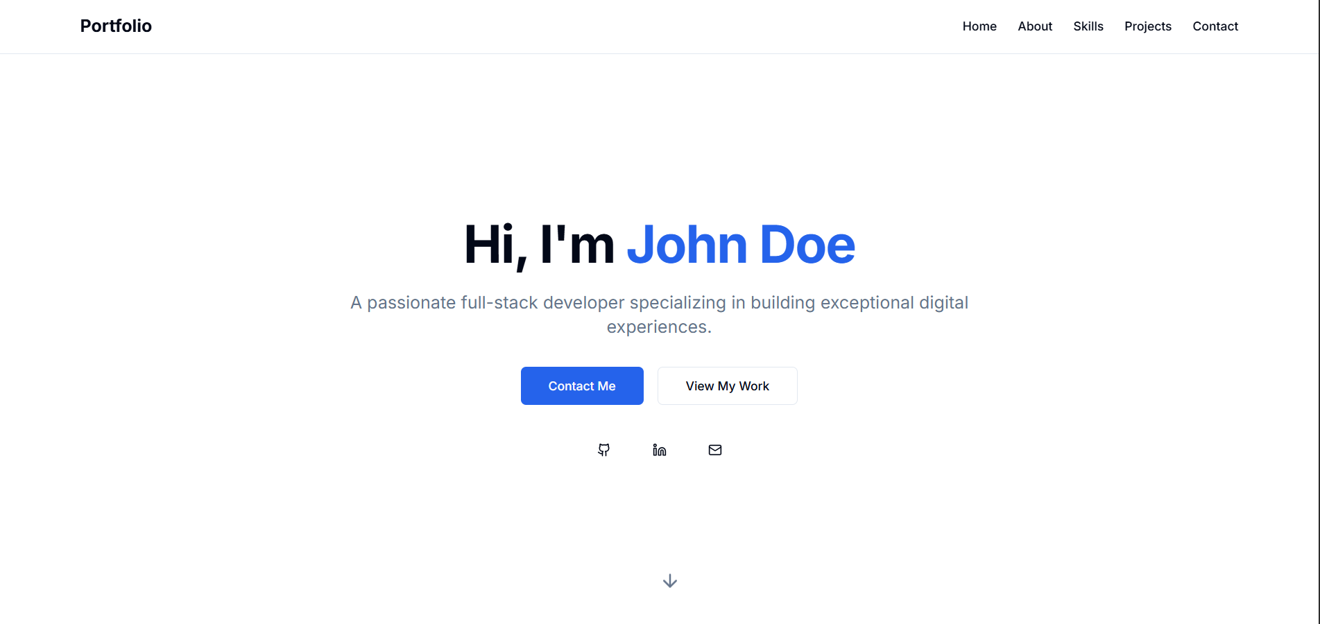 Personal Portfolio Website